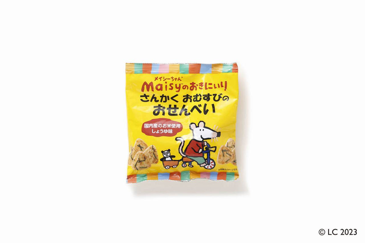 羚央 坂 ページ メイシーちゃん（TM）のおきにいり さんかくおむすびのおせんべい35G