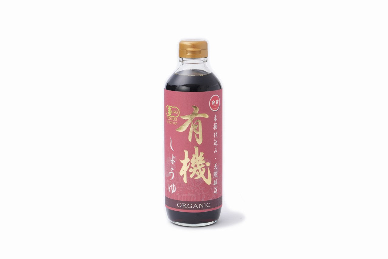 笛木醤油 金笛 国産有機しょうゆ 600ml | 株式会社創健社-自然